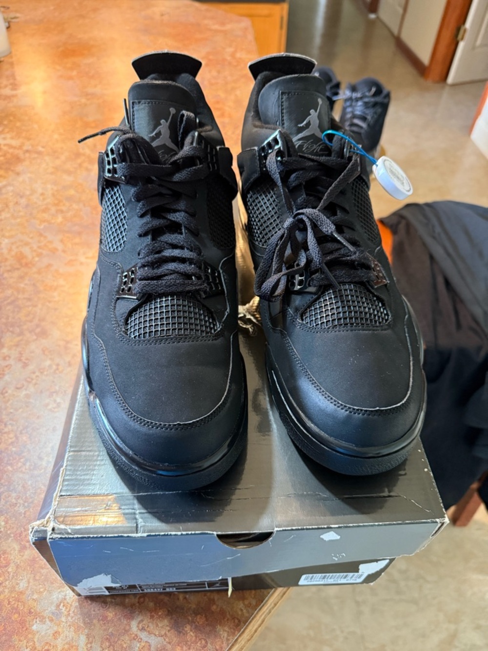 2006 Jordan 4 black cats OG All package with box and “The Shot” poster - Picture 5 of 9